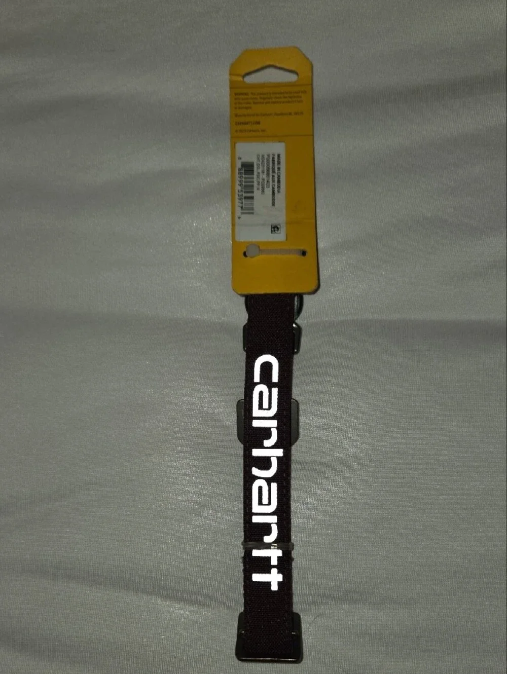 Carhartt Maroon Dog Collar and Leash Set with Reflective Detail